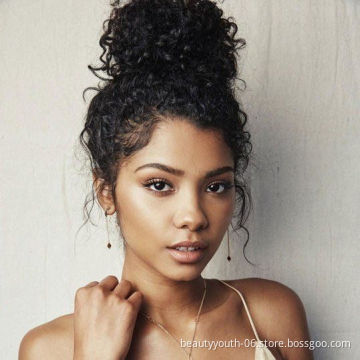 Beauty Youth Warp Around Ponytail Afro kinky Puffs Hair Drawstring Hair For Ponytail Human Hair Extensions Curly Ponytail